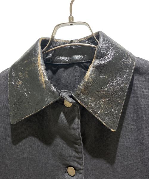 PRADA（プラダ）PRADA (プラダ) キャンバス ブリーフケース ジャケット / Navy Canvas Work Jacket ブラック サイズ:38の古着・服飾アイテム