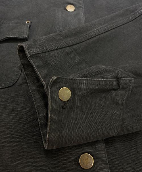 PRADA（プラダ）PRADA (プラダ) キャンバス ブリーフケース ジャケット / Navy Canvas Work Jacket ブラック サイズ:38の古着・服飾アイテム