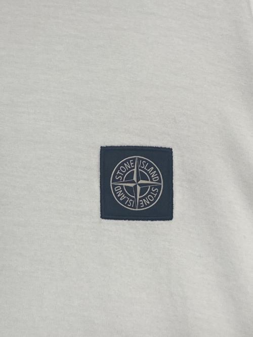 STONE ISLAND（ストーンアイランド）STONE ISLAND (ストーンアイランド) 60/2 COTTON JERSEY Tシャツ ホワイト サイズ:Lの古着・服飾アイテム