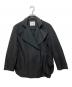 Mame Kurogouchi（マメクロゴウチ）の古着「Grain Finish Flap Front Jacket」｜ブラック