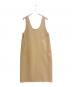 DRAWER（ドゥロワー）の古着「ウールケヌキ ノースリーブ ワンピース ドレス」｜ベージュ