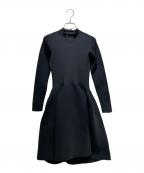CFCLシーエフシーエル）の古着「POTTERY LONG SLEEVE MINI DRESS」｜ブラック