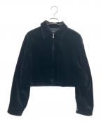 theoryセオリー）の古着「Stretch Velvet 3 Aline Zip JKT」｜ブラック