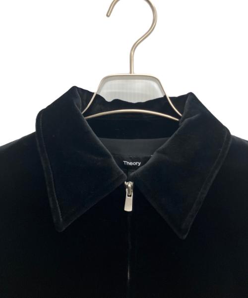 theory（セオリー）theory (セオリー) Stretch Velvet 3 Aline Zip JKT ブラック サイズ:Sの古着・服飾アイテム