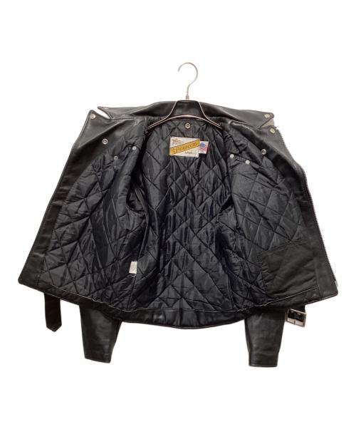 PERFECTO by Schott（パーフェクト バイ ショット）perfecto by schott (パーフェクト バイ ショット) 618ダブルライダースジャケット ブラック サイズ:36の古着・服飾アイテム