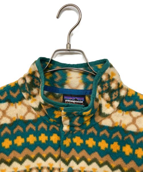 Patagonia（パタゴニア）Patagonia (パタゴニア) アウトドアウェア(シンチラ・スナップT・プルオーバー) グリーン×イエロー サイズ:SIZE XLの古着・服飾アイテム