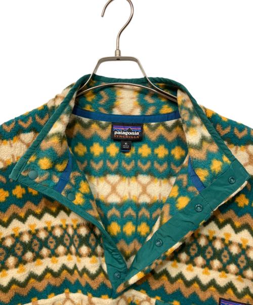 Patagonia（パタゴニア）Patagonia (パタゴニア) アウトドアウェア(シンチラ・スナップT・プルオーバー) グリーン×イエロー サイズ:SIZE XLの古着・服飾アイテム