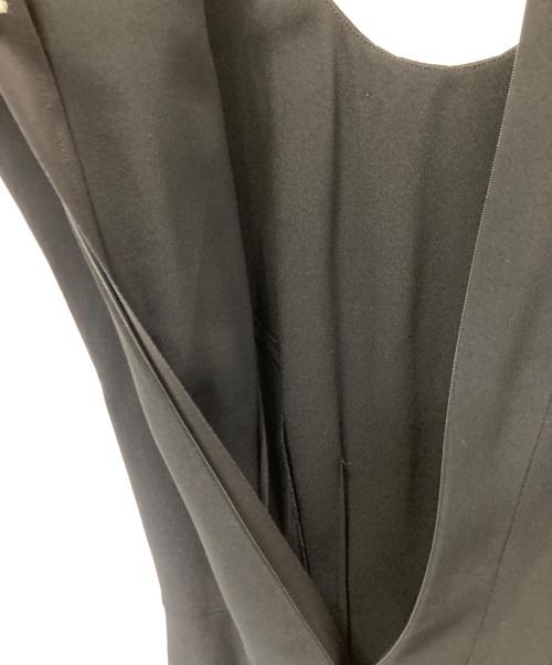 PRADA（プラダ）PRADA (プラダ) ドレープワンピース ブラック サイズ:40の古着・服飾アイテム