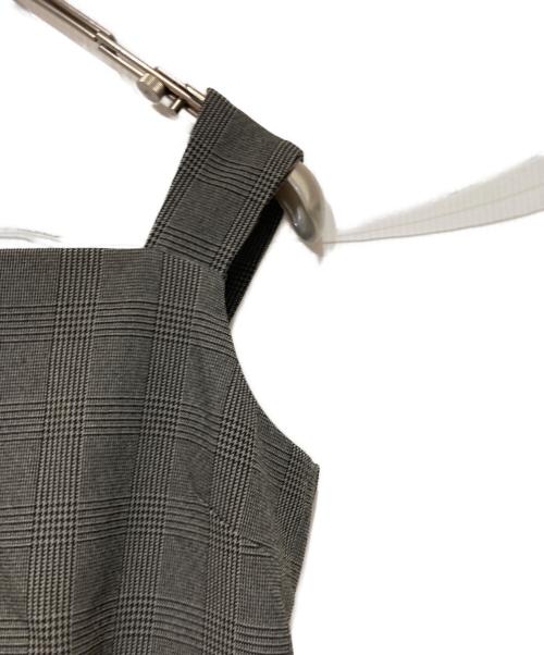 LOUNIE（ルーニー）LOUNIE (ルーニー) ウール調グレンチェックストレッチコンビネゾン グレー サイズ:36の古着・服飾アイテム