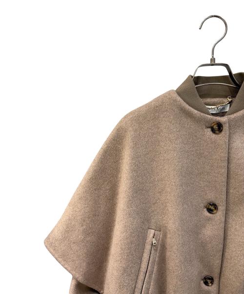 MaxMara（マックスマーラ）MaxMara (マックスマーラ) Leticia/カシミヤケープ ベージュ サイズ:SMの古着・服飾アイテム