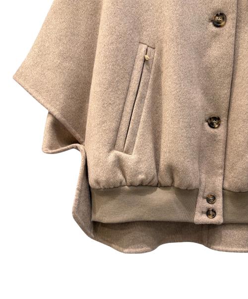 MaxMara（マックスマーラ）MaxMara (マックスマーラ) Leticia/カシミヤケープ ベージュ サイズ:SMの古着・服飾アイテム