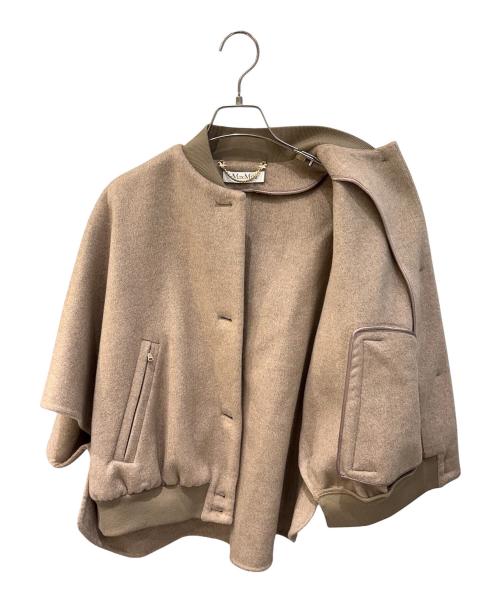 MaxMara（マックスマーラ）MaxMara (マックスマーラ) Leticia/カシミヤケープ ベージュ サイズ:SMの古着・服飾アイテム