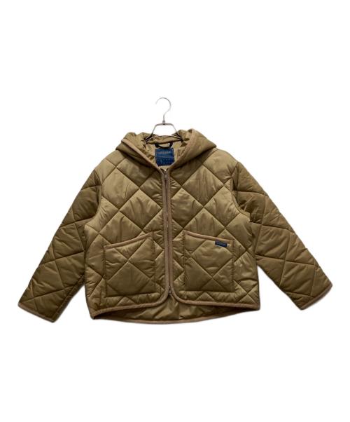 LAVENHAM（ラベンハム）LAVENHAM (ラベンハム) ビッグ キルト ジップド クレイドン キャメル サイズ:36の古着・服飾アイテム