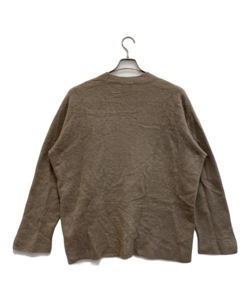 ATON（エイトン）ATON (エイトン) ファーカシミヤカーディガン グレージュ サイズ:02の古着・服飾アイテム