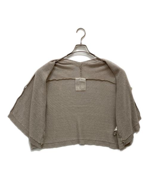 BEARDSLEY（ビアズリー）BEARDSLEY (ビアズリー) リネンショートカーディガン ベージュ サイズ:Fの古着・服飾アイテム