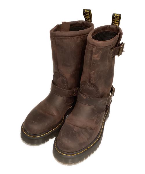 Dr.Martens（ドクターマーチン）Dr.Martens (ドクターマーチン) ANISTONE HI/アニストン ハイ ブラウン サイズ:6の古着・服飾アイテム