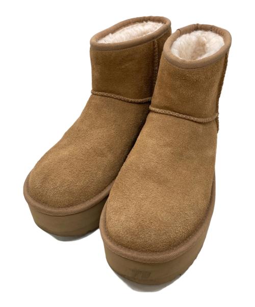 UGG（アグ）UGG (アグ) CLASSIC MINI PLATFORM ベージュ サイズ:25の古着・服飾アイテム