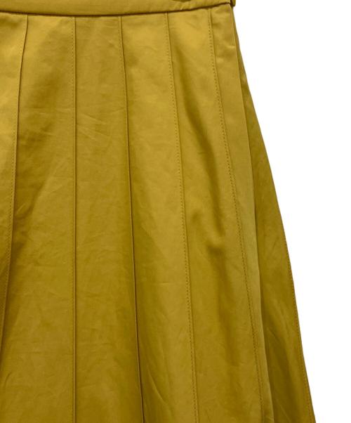 MARGARET HOWELL（マーガレットハウエル）MARGARET HOWELL (マーガレットハウエル) SOFT COMPACT COTTON SKIRT イエロー サイズ:SIZE 2の古着・服飾アイテム