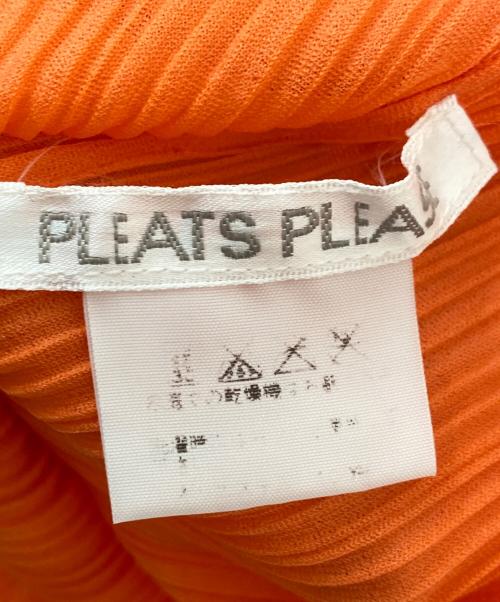 PLEATS PLEASE（プリーツプリーズ）PLEATS PLEASE (プリーツプリーズ) ボトルネックプリーツブラウス オレンジ サイズ:-の古着・服飾アイテム