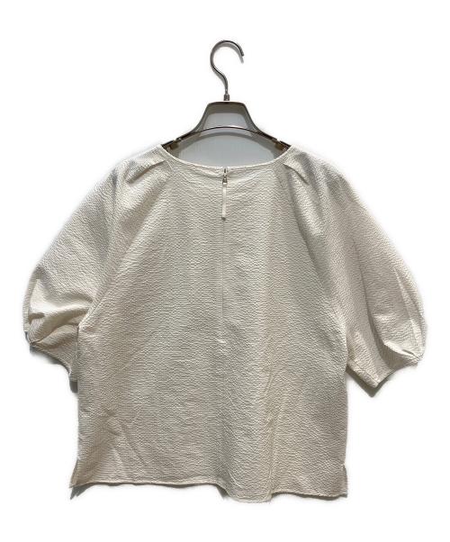 AMACA（アマカ）AMACA (アマカ) コットンサッカープルオーバーブラウス アイボリー サイズ:40の古着・服飾アイテム