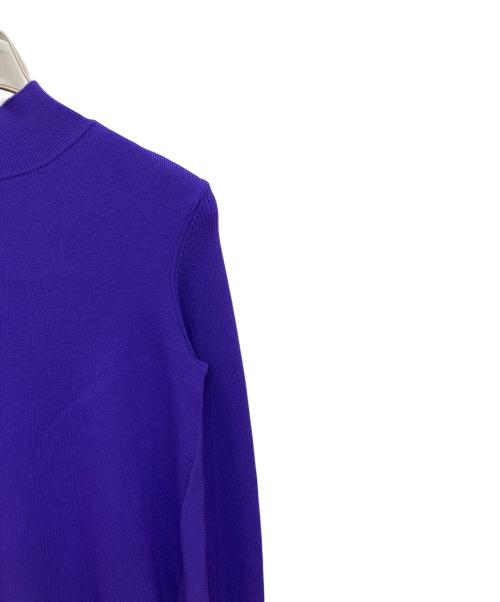 UN3D.（アンスリード）UN3D. (アンスリード) ラウンドヘムタートルニット パープル サイズ:SIZE 36の古着・服飾アイテム