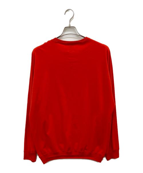 GGG（ジージージー）GGG (ジージージー) Wool Balancircular Dolman Sleeve Knit Pull Over レッド サイズ:Mの古着・服飾アイテム