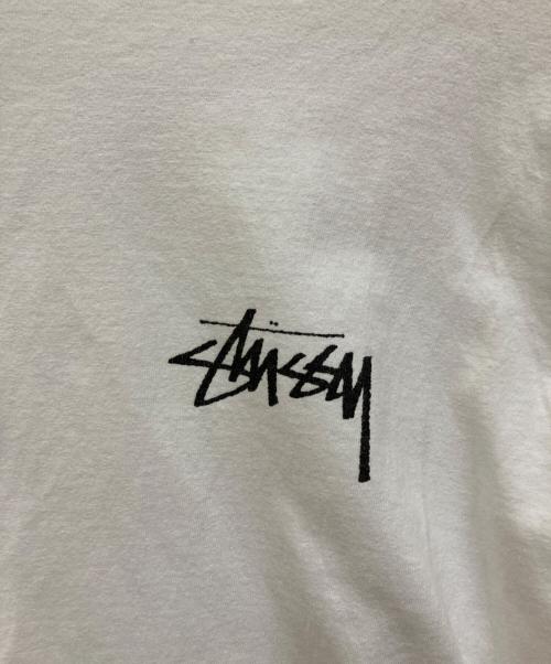 stussy（ステューシー）stussy (ステューシー) 8 Ball Fade L/Sカットソー ホワイト サイズ:Lの古着・服飾アイテム