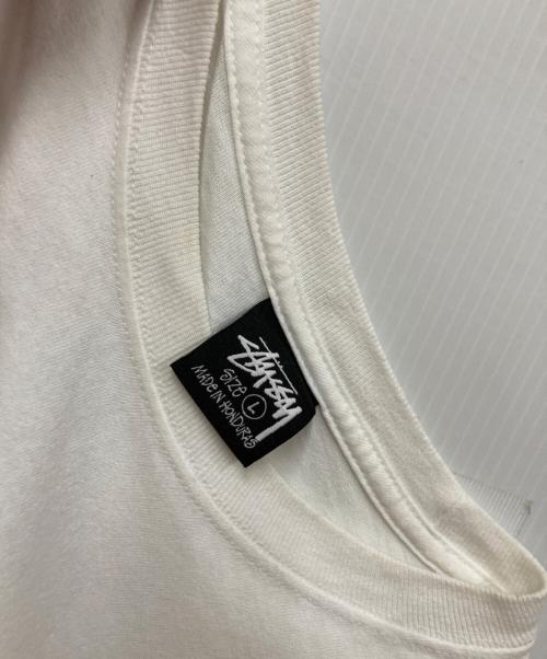 stussy（ステューシー）stussy (ステューシー) 8 Ball Fade L/Sカットソー ホワイト サイズ:Lの古着・服飾アイテム
