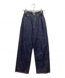 YANUK（ヤヌーク）の古着「ルーズストレート JOAN デニムパンツ」｜インディゴ