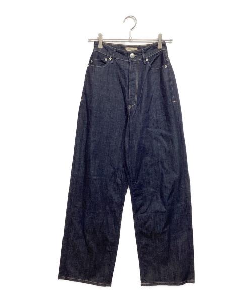 YANUK（ヤヌーク）YANUK (ヤヌーク) ルーズストレート JOAN デニムパンツ インディゴ サイズ:23の古着・服飾アイテム