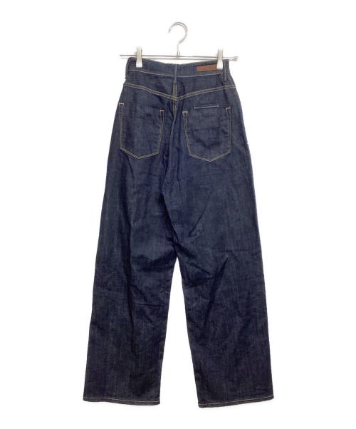 YANUK（ヤヌーク）YANUK (ヤヌーク) ルーズストレート JOAN デニムパンツ インディゴ サイズ:23の古着・服飾アイテム