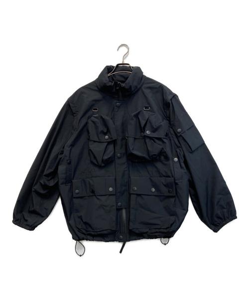 YOKE（ヨーク）YOKE (ヨーク) +PHENIX (プラスフェニックス) MULTI POCKETS DETACHABLE UTILITY BLOUSON ブラック サイズ:2の古着・服飾アイテム
