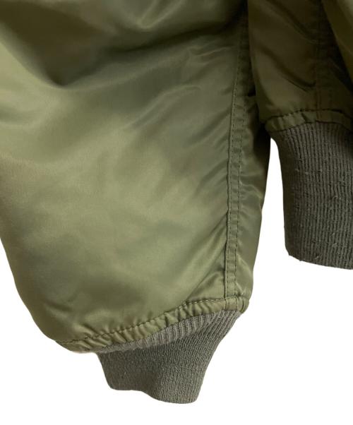 ALPHA INDUSTRIES（アルファインダストリーズ）ALPHA INDUSTRIES (アルファインダストリーズ) ATTACHED HOOD N-2B グリーン サイズ:MEDIUMの古着・服飾アイテム