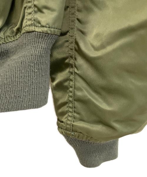 ALPHA INDUSTRIES（アルファインダストリーズ）ALPHA INDUSTRIES (アルファインダストリーズ) ATTACHED HOOD N-2B グリーン サイズ:MEDIUMの古着・服飾アイテム