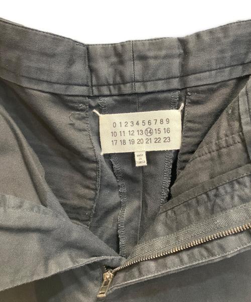 Maison Margiela（メゾンマルジェラ）Maison Margiela (メゾンマルジェラ) コットンリネンパンツ ブラック サイズ:46の古着・服飾アイテム