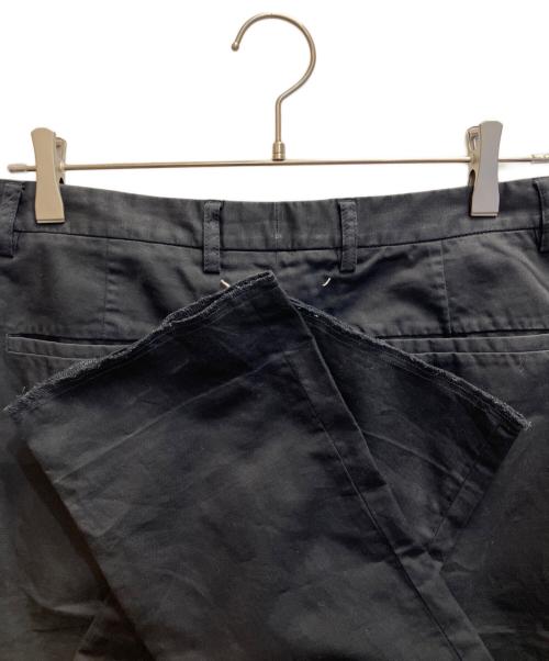 Maison Margiela（メゾンマルジェラ）Maison Margiela (メゾンマルジェラ) コットンリネンパンツ ブラック サイズ:46の古着・服飾アイテム