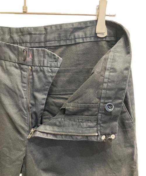 Maison Margiela（メゾンマルジェラ）Maison Margiela (メゾンマルジェラ) コットンリネンパンツ ブラック サイズ:46の古着・服飾アイテム