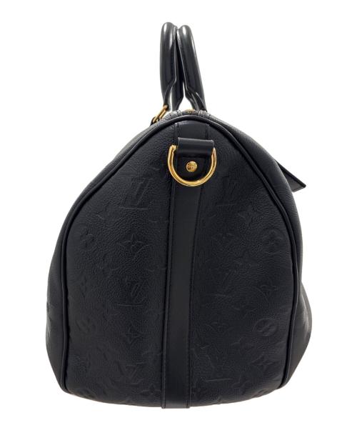 LOUIS VUITTON（ルイ ヴィトン）LOUIS VUITTON (ルイ ヴィトン) キーポル・バンドリエール45 モノグラム・アンプラント/Keepall Bandoulière 45 Monogram Empreinte Leather ブラック サイズ:45の古着・服飾アイテム