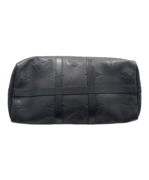 LOUIS VUITTON（ルイ ヴィトン）LOUIS VUITTON (ルイ ヴィトン) キーポル・バンドリエール45 モノグラム・アンプラント/Keepall Bandoulière 45 Monogram Empreinte Leather ブラック サイズ:45の古着・服飾アイテム