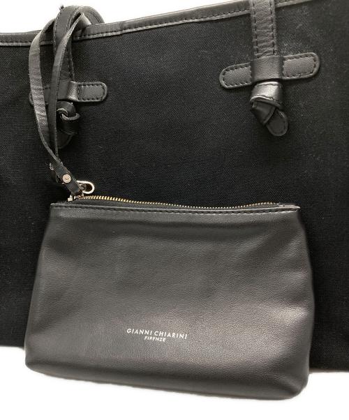 GIANNI CHIARINI（ジャンニ キアリーニ）GIANNI CHIARINI (ジャンニ キアリーニ) トートバッグ ブラックの古着・服飾アイテム