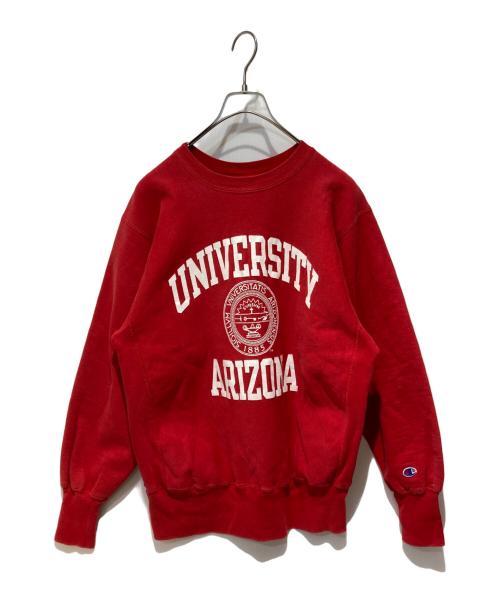 Champion REVERSE WEAVE（チャンピオン リバース ウィーブ）Champion REVERSE WEAVE (チャンピオン リバース ウィーブ) カレッジロゴスウェット レッド サイズ:Lの古着・服飾アイテム