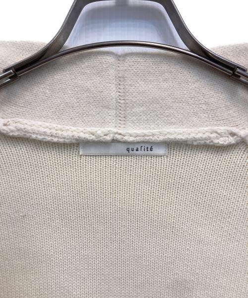 qualite（カリテ）qualite (カリテ) フォックスウールガウン アイボリー サイズ:FREEの古着・服飾アイテム
