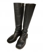 ALM.アルム）の古着「EREBUS LEATHER LONG/エレバスレザーロング/ロングブーツ」｜ブラック