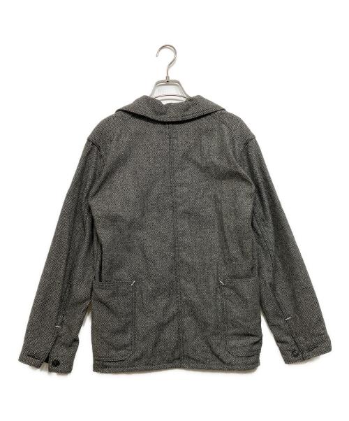 POST O'ALLS（ポストオーバーオールズ）POST O'ALLS (ポストオーバーオールズ) ヘリンボーンウールジャケット グレー サイズ:XSの古着・服飾アイテム
