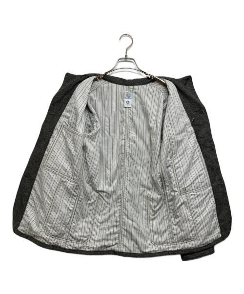 POST O'ALLS（ポストオーバーオールズ）POST O'ALLS (ポストオーバーオールズ) ヘリンボーンウールジャケット グレー サイズ:XSの古着・服飾アイテム