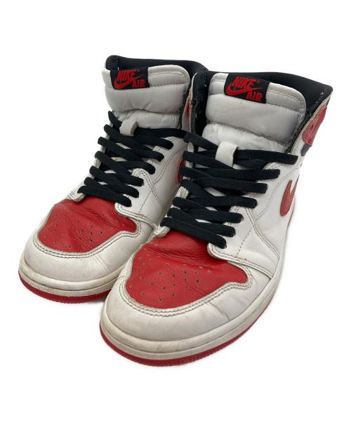 NIKE（ナイキ）NIKE (ナイキ) ハイカットスニーカー WHITE/UNIVERSITY RED サイズ:26.5cmの古着・服飾アイテム