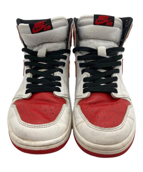 NIKE（ナイキ）NIKE (ナイキ) ハイカットスニーカー WHITE/UNIVERSITY RED サイズ:26.5cmの古着・服飾アイテム