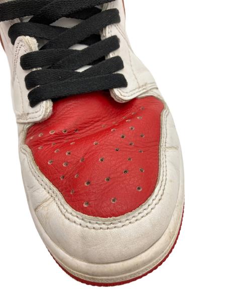 NIKE（ナイキ）NIKE (ナイキ) ハイカットスニーカー WHITE/UNIVERSITY RED サイズ:26.5cmの古着・服飾アイテム