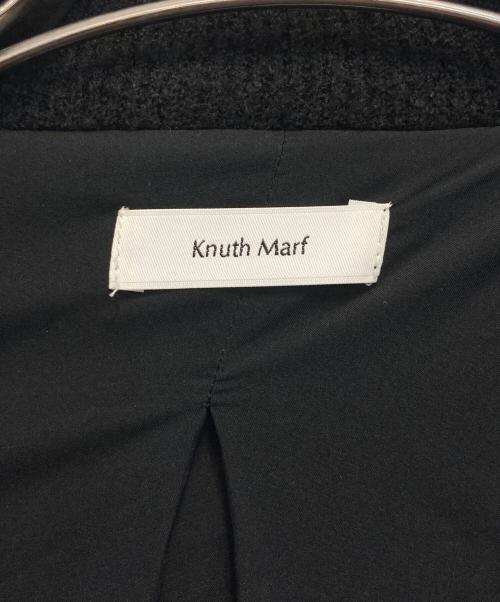 Knuth Marf（クヌースマーフ）Knuth Marf (クヌースマーフ) 24AWアクセントパターン ニットジャケット ブラック サイズ:FREEの古着・服飾アイテム