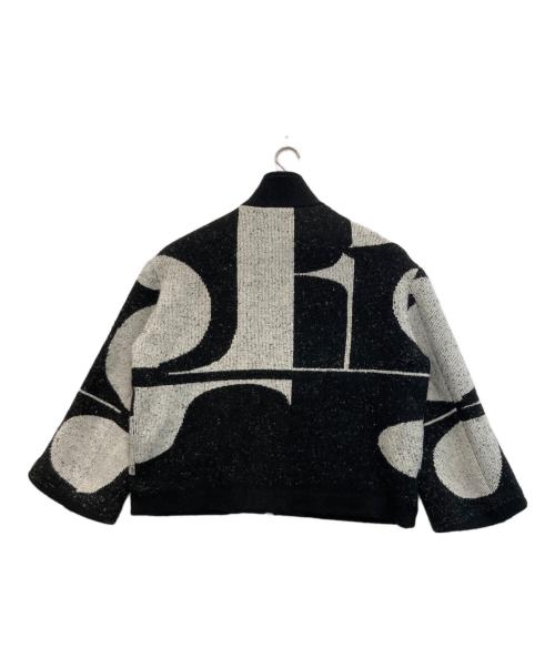 Knuth Marf（クヌースマーフ）Knuth Marf (クヌースマーフ) 24AWアクセントパターン ニットジャケット ブラック サイズ:FREEの古着・服飾アイテム